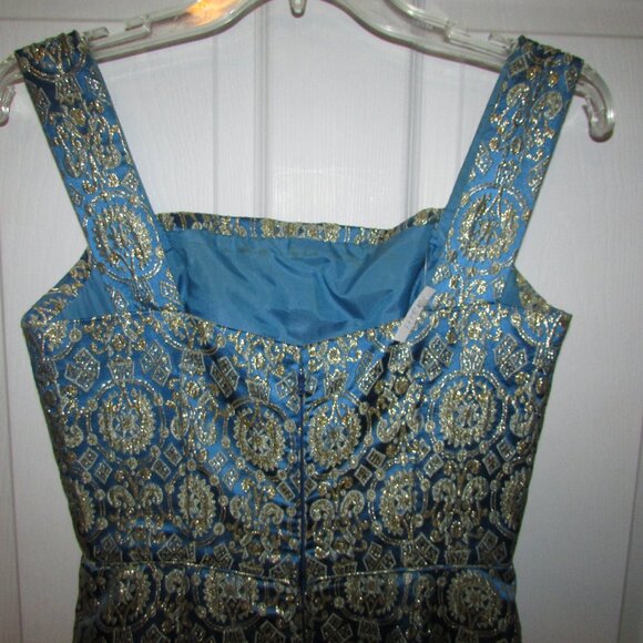 Vintage Gold Brocade Gown - XS, Small - Picture 8 of 14